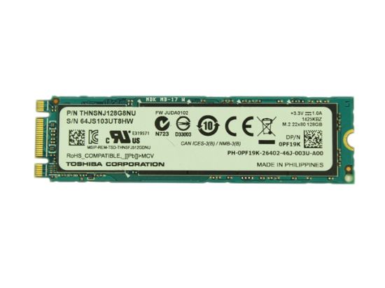 Picture of Toshiba THNSNJ128G8NU SSD M.2 NGFF 128GB & Below 128GB, , 22x80x1.5mm