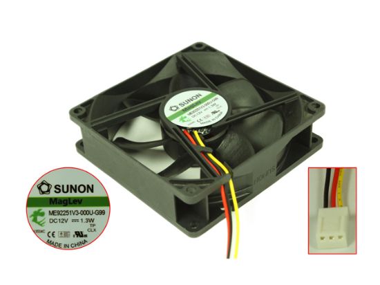 Original New SUNON ME92251V1-000C-A99 DC 12V 2.0W 51.5CFM 92X92X25mm