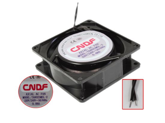 Picture of CNDF TA8025MSL-2 Server - Square Fan sq80x80x25mm, 2-wire, 220V 0.08A
