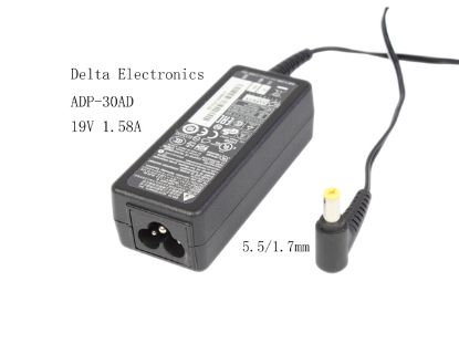 Picture of Delta Electronics ADP-30AD AC Adapter- Laptop 19V 1.58A, 5.5/1.7mm, 3P