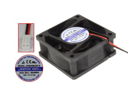 Picture of Jamicon JF0625B2SR-R Server - Square Fan sq60x60x25, 2w, DC 24V 0.14A