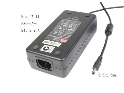 Picture of Mean Well PSU66A-6 AC Adapter 20V & Above PSU66A-6, P66A-6NET