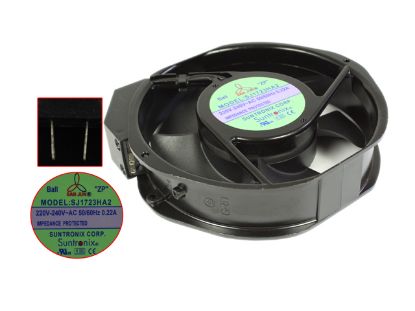 Picture of San Jun / Suntronic SJ1723HA2 Server - Round Fan , dia172x150x40mm, 2-wire, AC 220V 0.22A