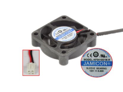 Picture of Jamicon KF0410S1M-R Server - Square Fan 12V0.8W, sq40x40x10mm, 2W