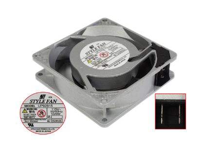 Picture of STYLE FAN UP92B15 Server - Square Fan 115V10W, Alum, sq92x92x25mm, 2W