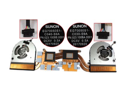 Picture of SUNON EG70050S1-C030-S9A Cooling Fan  EG70050S1-C040-S9A, 5V 0.50A Heatsink 2, W25x4x4xP