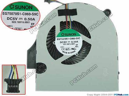Picture of SUNON EG75070S1-C060-S9C Cooling Fan  DC 5V 0.50A
