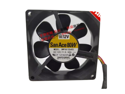 Picture of Sanyo Denki 9WP0812G405 Server-Square Fan 9WP0812G405