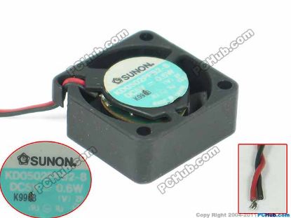 Picture of SUNON KD0502PFB2-8 Server - Square Fan sq25x25x10, 2-wire, 5V 0.6W