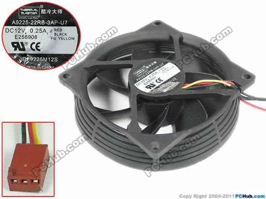 Picture of Cooler Master A9225-22RB-3AP-U7 Server - Round Fan A9225-22RB-3AP-U7, DF9225M12S