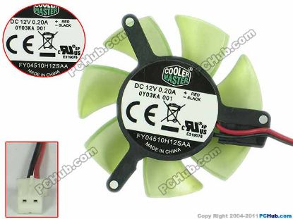 Picture of Cooler Master FY04510H12SAA Server - Frameless / GPU Fan DC 12V 0.20A, FY04510H12SAA