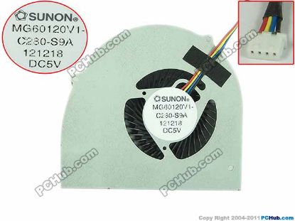 Picture of SUNON MG60120V1-C280-S9A Cooling Fan  DC5V, Bare fan, New
