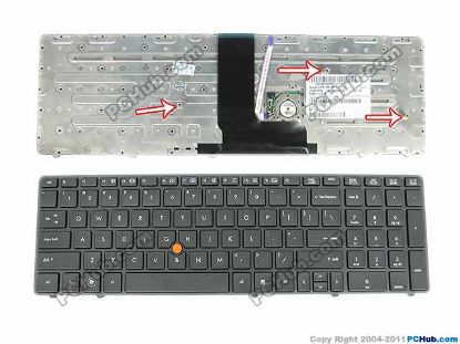 Picture of HP EliteBook 8560p Series Keyboard US, 17", Black, New