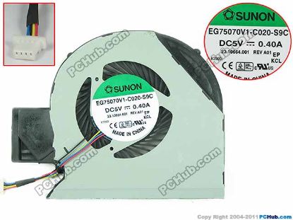 Picture of SUNON MG75070V1-C020-S9C Cooling Fan  5V 0.40A, w20x4x4