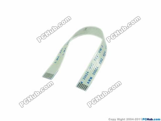 Picture of PCH Component Flat Cable 1.0mm Standard 6-pin, 1.0mm Pitch, 100mm Length