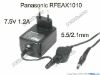 Picture of Panasonic RFEAX1010 AC Adapter - NEW Original 7.5V 1.2A, 5.5/2.1mm, EU 2-Pin, New