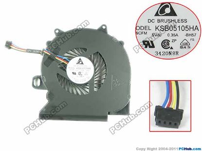 Picture of Delta Electronics KSB05105HA Cooling Fan  BH57, 09VGM7, AT0LK001ZAL, New