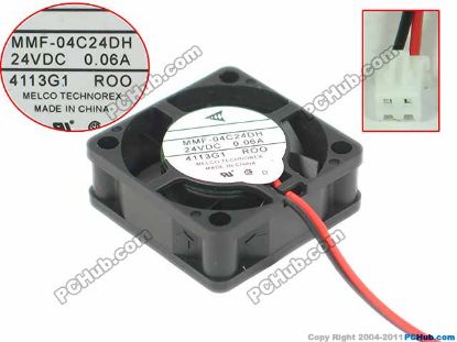 Picture of Melco MMF-04C24DH Server - Square Fan 24V0.06A, sq40x40x15mm, 2W