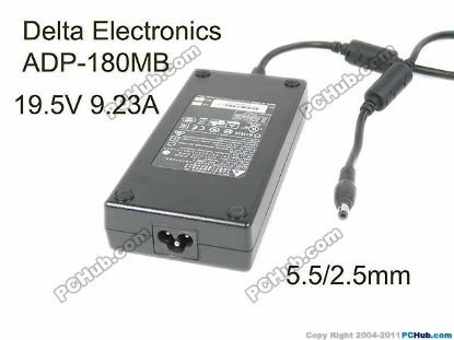 Picture of Delta Electronics ADP-180MB AC Adapter- Laptop 19.5V 9.23A, 5.5/2.5mm, 3P, New