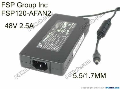 Picture of FSP Group Inc FSP120-AFAN2 AC Adapter 20V & Above 48V 2.5A, 5.5/1.7MM, IEC C14