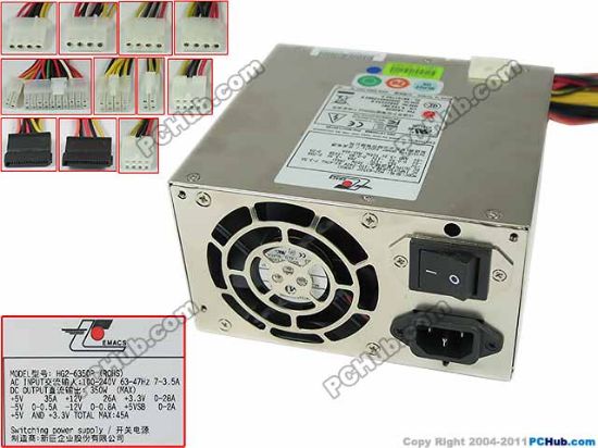 Picture of EMACS / Zippy HG2-6350P Server - Power Supply HG2-6350P (ROHS)