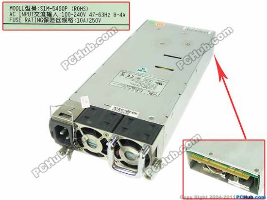 Picture of EMACS / Zippy S1M-5460P Server - Power Supply 460W, S1M-5460P (ROHS), B001600003
