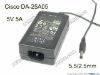 Picture of Cisco DA-25A05 AC Adapter 5V-12V 5V 5A, Barrel 5.5/2.5mm, IEC C14, DA-25A05