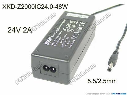 Picture of MOSO XKD-Z2000IC24.0-48W AC Adapter 20V & Above 24V 2A, 5.5/2.5mm, 2P, New