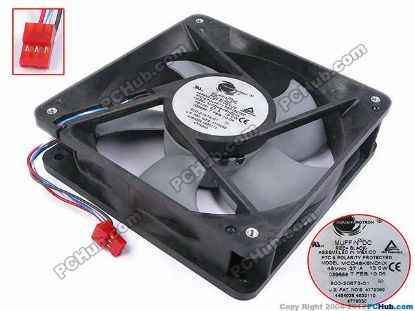 Picture of Comair Rotron MCD48K6NDNX Server - Square Fan sq120x120x32, 65x3x3, 48V 0.27A 13W