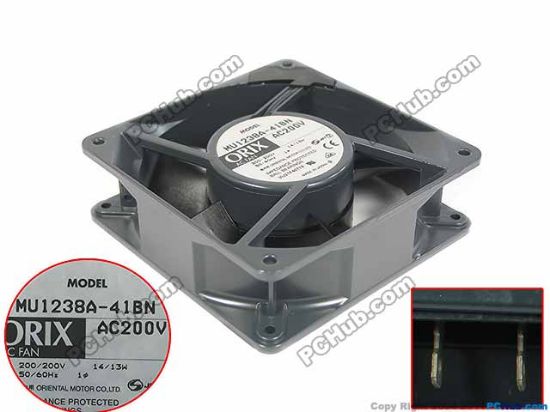 Picture of ORIX MU1238A-41BN Server - Square Fan sq120x120x38mm, 200V 0.12/0.11A