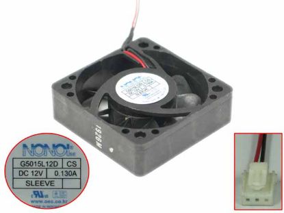 Picture of NONOISE G5015L12D Server - Square Fan sq50x50x15, w40x2x3, 12V 0.130A