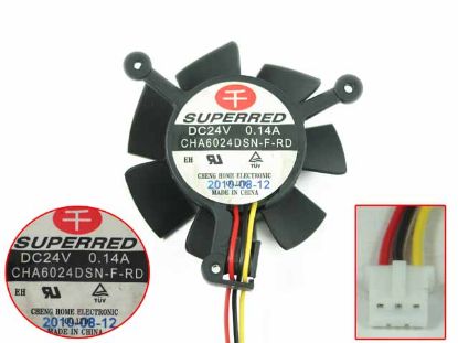 Picture of Forcecon DFS440605FV0T Cooling Fan  FC2PDP/N008X6N DC5V 0.50A, Bare fan