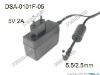 Picture of DVE DSA-0101F-05 AC Adapter 5V-12V 5V 2A, Barrel 5.5/2.5mm, EU 2-Pin Plug