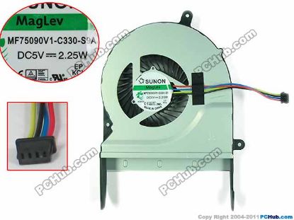 Picture of SUNON MF75090V1-C330-S9A Cooling Fan  DC 5V Bare Fan