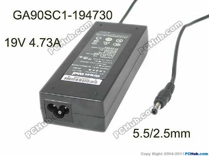 Picture of Great Wall GA90SC1-194730 AC Adapter- Laptop 19V 4.73A, 5.5/2.5mm, 3P