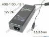 Picture of HOIOTO ADS-110DL-12-1 AC Adapter 5V-12V 12V 7A, 5.5/2.5mm, C14, New