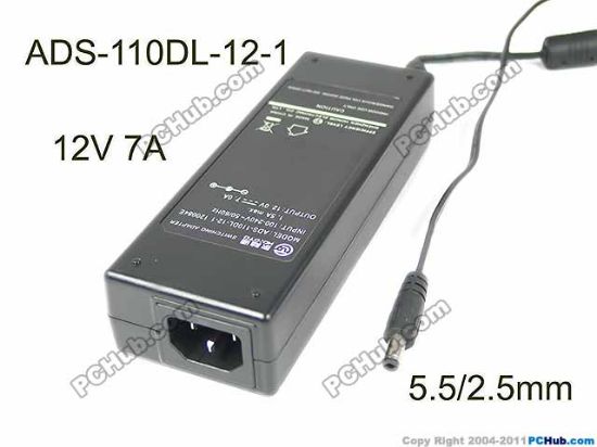 Picture of HOIOTO ADS-110DL-12-1 AC Adapter 5V-12V 12V 7A, 5.5/2.5mm, C14, New