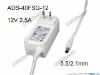 Picture of HOIOTO ADS-40FSG-12 AC Adapter 5V-12V 12V 2.5A, 5.5/2.1mm, US 2P Plug, New