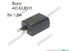 Picture of Sony AC Adapter (Sony) AC Adapter 5V-12V 5V 1.5A, USB Port, US 2P Plug, New