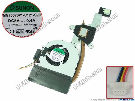 Picture of SUNON MG75070V1-C121-S9C Cooling Fan  MG75070V1-C121-S9C, 23.10665.001, 60.4NM11.002