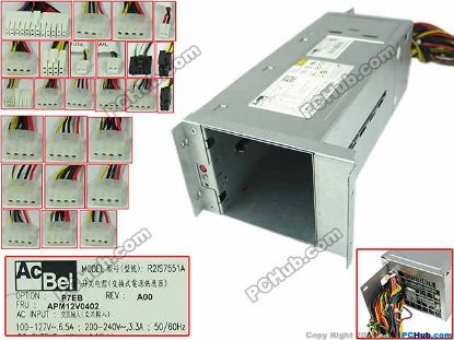 Picture of Acbel Polytech R2IS7551A Server - Power Supply R2IS7551A, APM12V0402, FSB029-7E2G