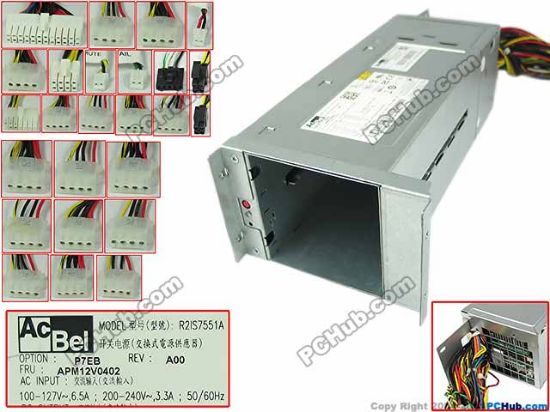 Picture of Acbel Polytech R2IS7551A Server - Power Supply R2IS7551A, APM12V0402, FSB029-7E2G
