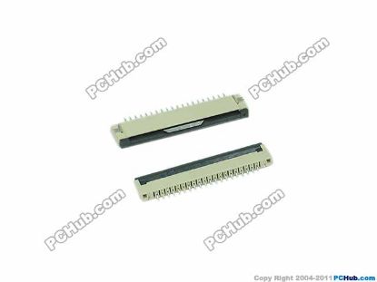 Picture of PCH Component Connector- 1.0mm / 2.5mm Ht 1.0mm Pitch, H=2.5mm, 20-pin, Slider down type