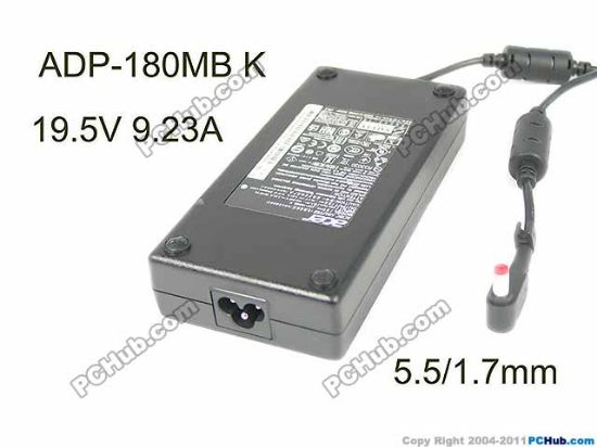 Picture of Delta Electronics ADP-180MB AC Adapter- Laptop 19.5V 9.23A, 5.5/1.7mm, 3P, New