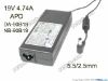 Picture of APD / Asian Power Devices DA-90B19 AC Adapter- Laptop 19V 4.74A, 5.5/2.5mm, 3-Prong, New