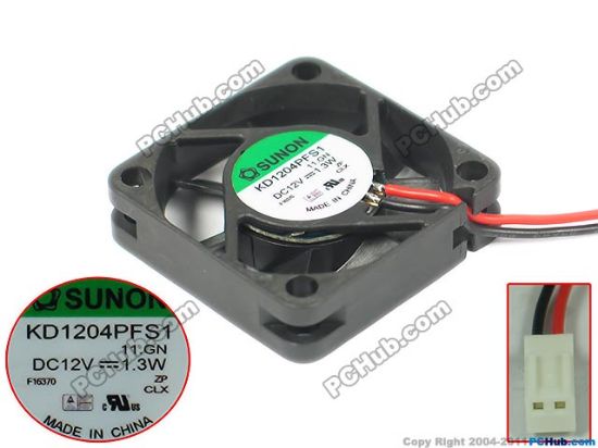 Picture of SUNON KD1204PFS1 Server - Square Fan 11.GN, SF40x40x10, w2, 12V 1.3W