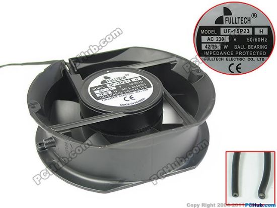 Picture of FULLTECH UF-15P23 Server - Round Fan H, AC 230V 60Hz, 42/36W, 172x150x51mm