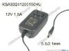 Picture of Ktec KSAS0241200150HU AC Adapter 5V-12V 12V 1.5A, 5.5/2.1mm, US 2P Plug , New