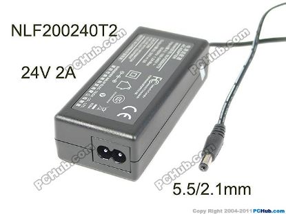 Picture of Other Brands NLF200240T2 AC Adapter 20V & Above NLF200240T2, 24V 2A, 5.5/2.1mm, 2P, New