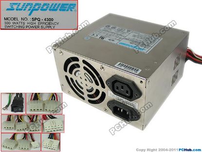 Picture of sunpower SPQ-4300 Server - Power Supply 300W, AT, SPQ-4300
